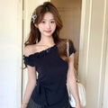 Sovrose Off-Shoulder Lace Tee — The Effortless Summer Silhouette