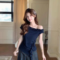 Sovrose Off-Shoulder Lace Tee — The Effortless Summer Silhouette